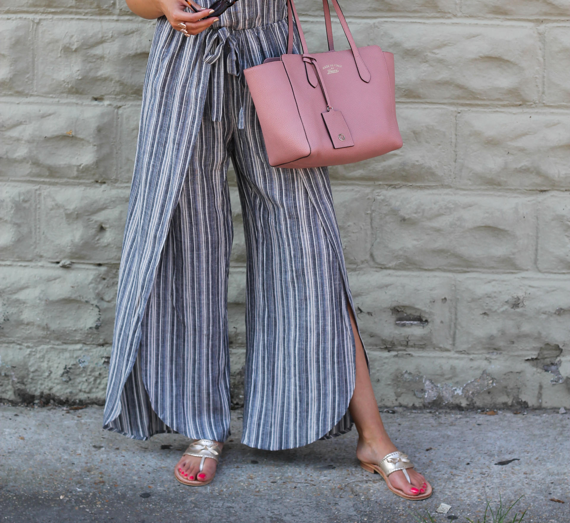 A Striped Jumpsuit & $1000 Nordstrom Gift Card Giveaway - A Striped Jumpsuit by New York fashion blogger Style Waltz