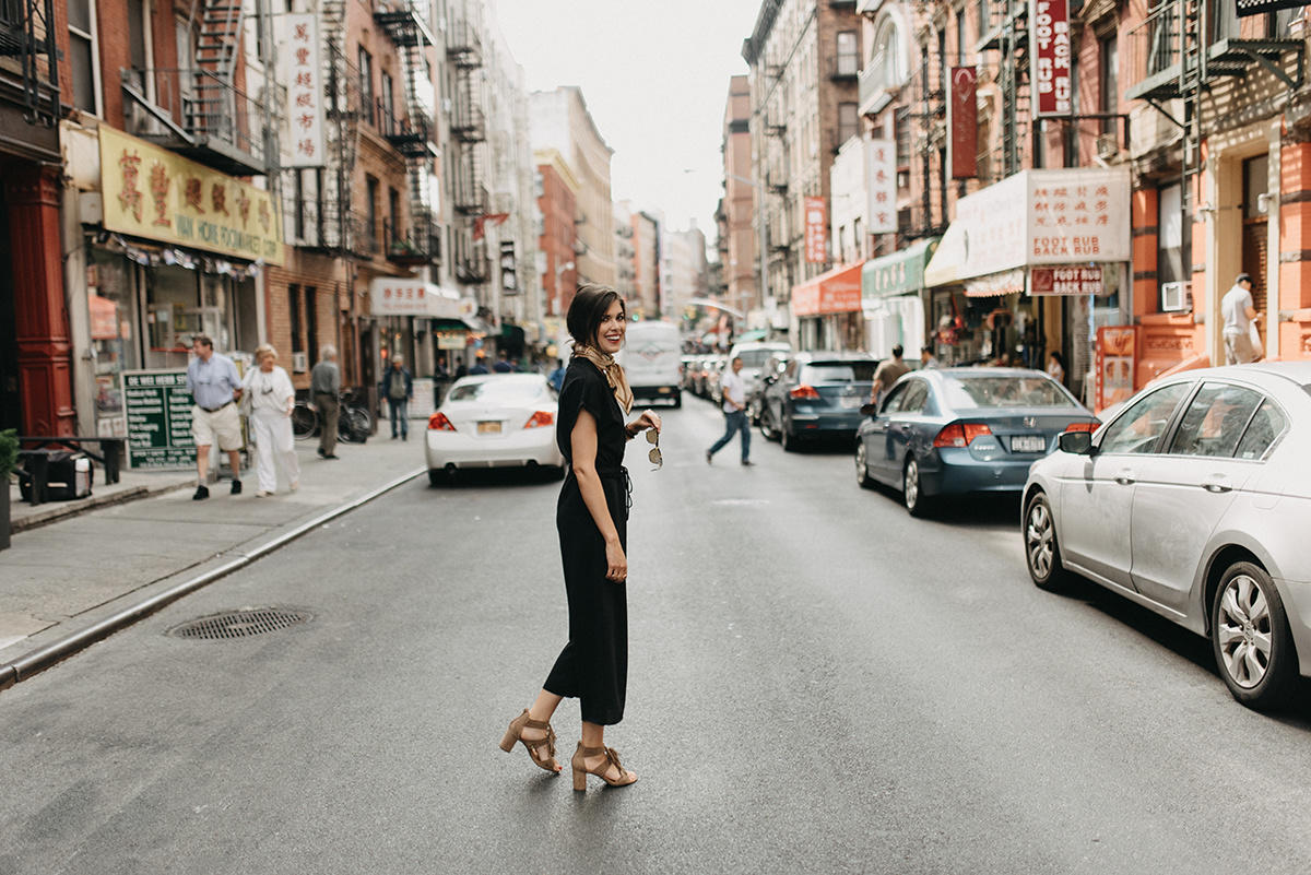Black Drawstring Jumpsuit + NYFW For Beginners