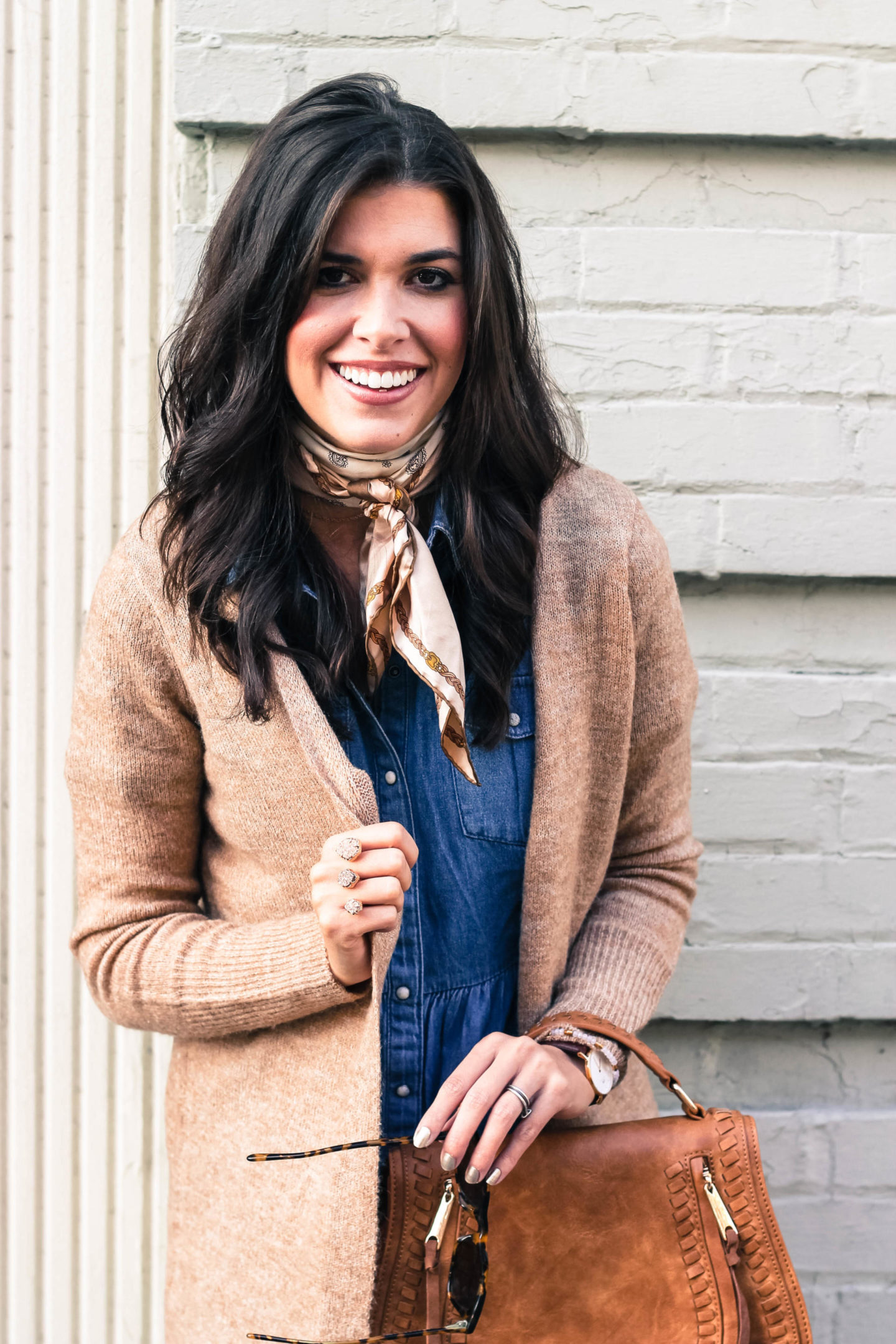 How To Style Your Favorite Fall Chambray Dress