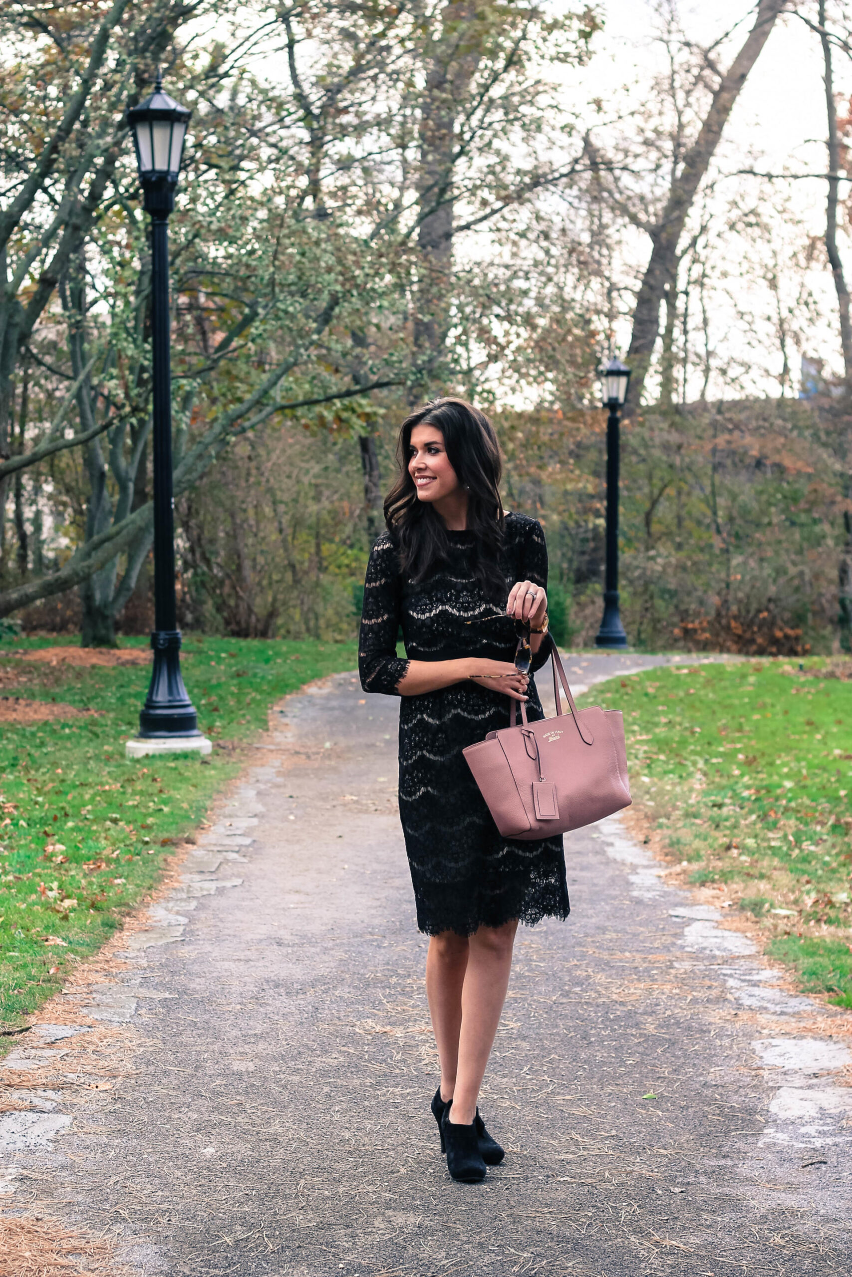 The Perfect Black Lace Midi Dress From Amazon | Style Waltz