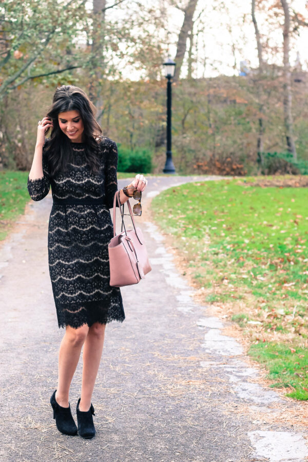 The Perfect Black Lace Midi Dress From Amazon | Style Waltz