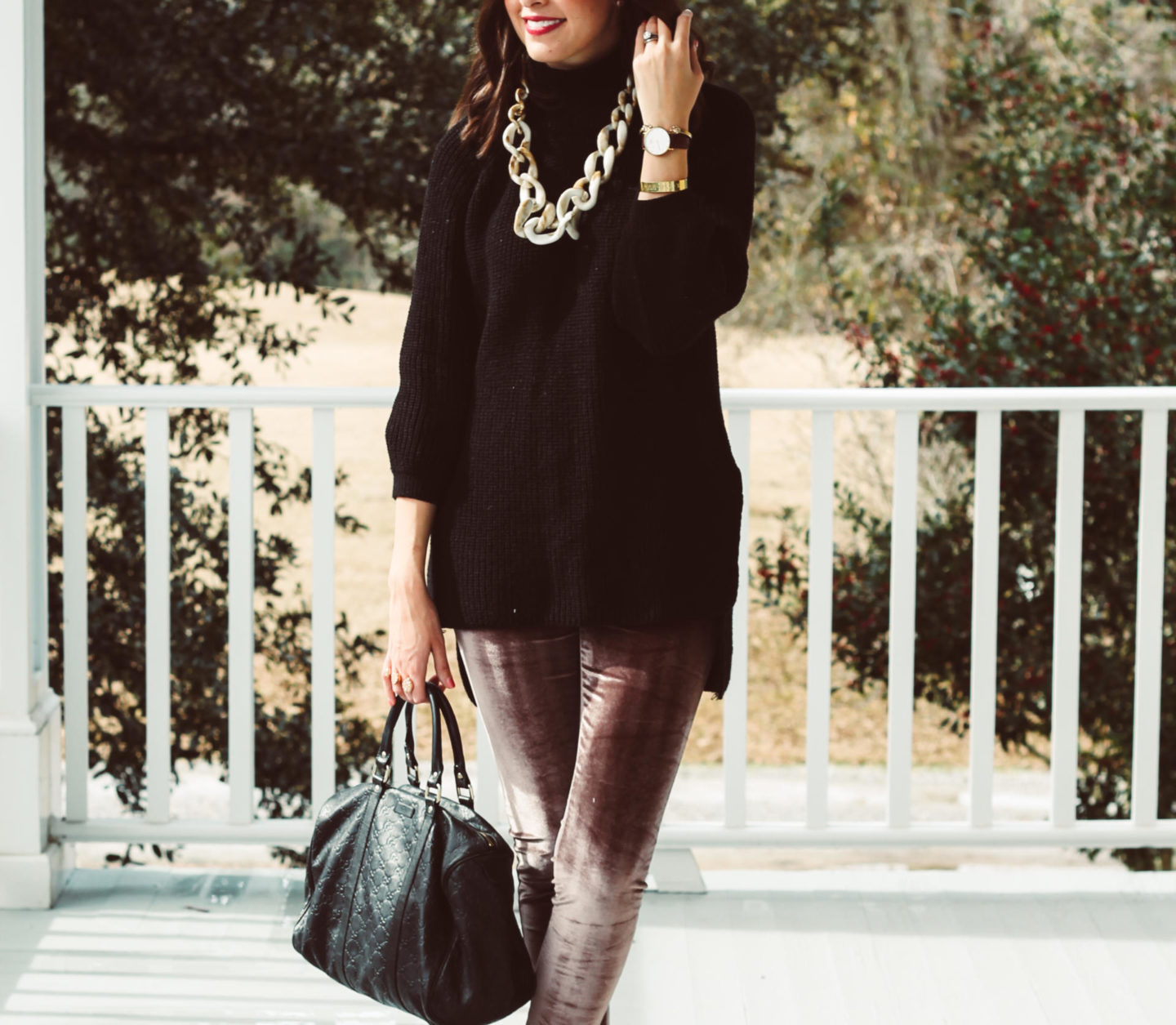 HOW TO WEAR: SPANX VELVET LEGGINGS. - GILTY as charged.