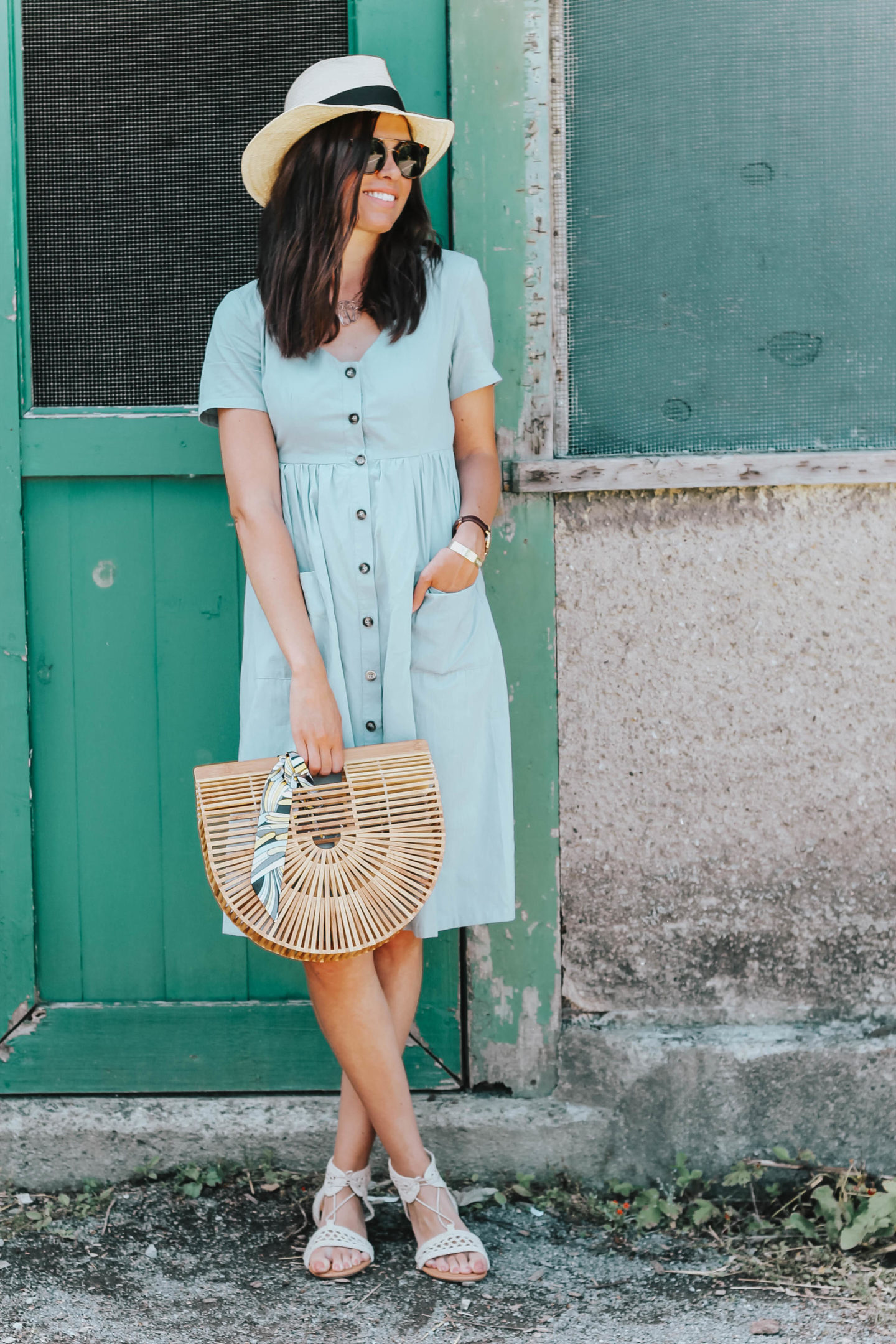 Buttoned Down Midi Dress For Summer | Style Waltz