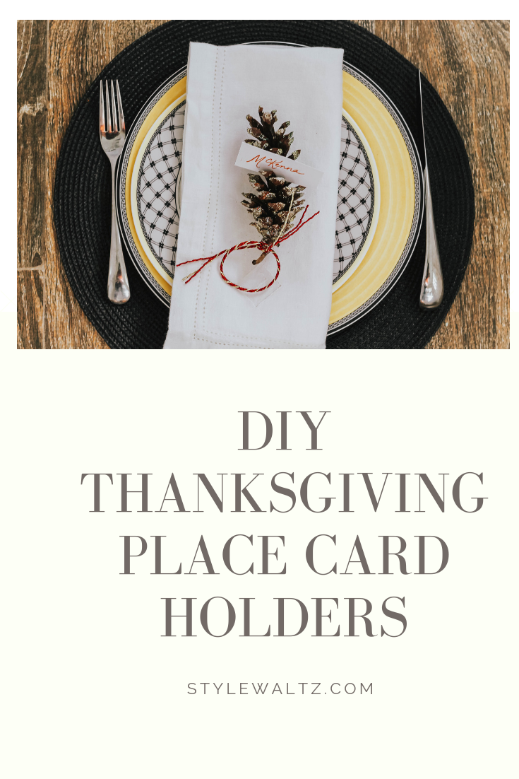 DIY Thanksgiving Place Card Holders