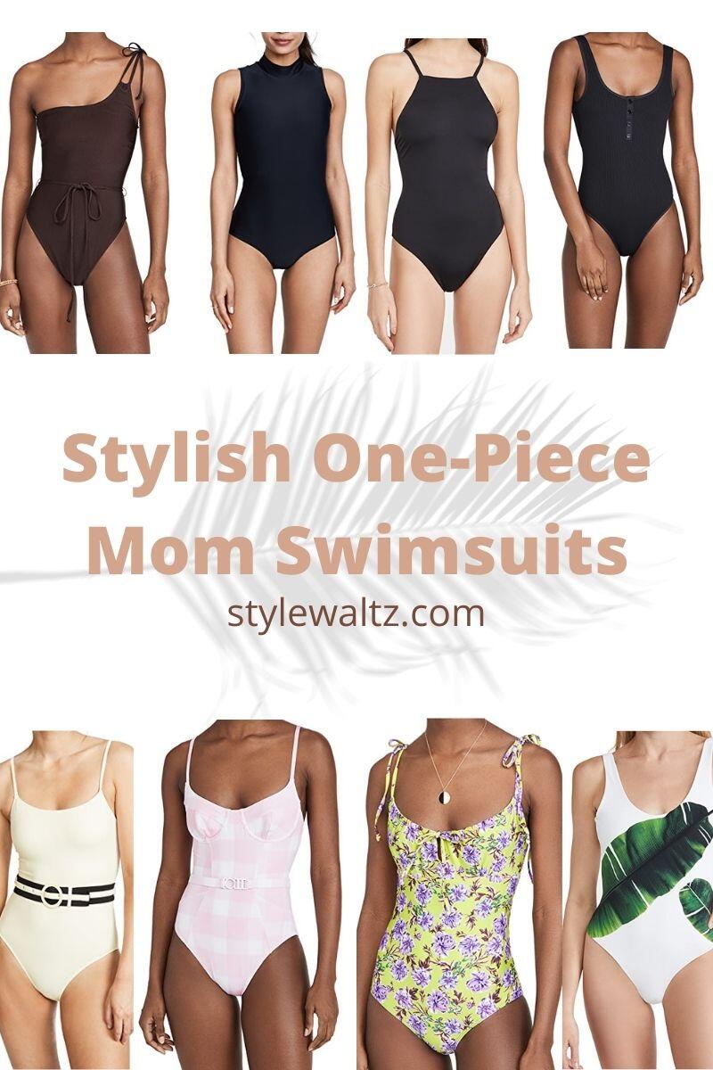 Sexy One-Piece Mom Swimsuits